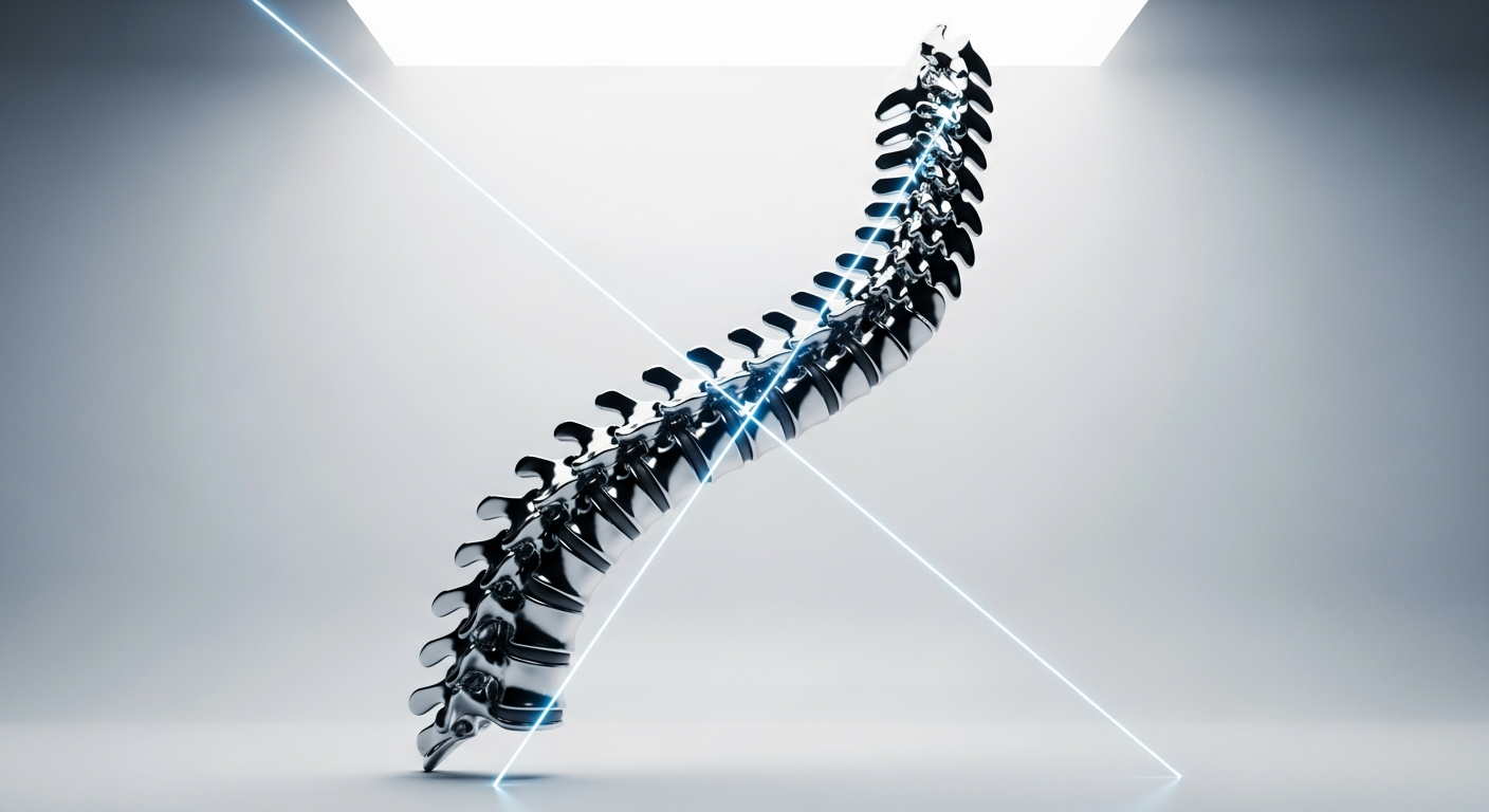שימוש במד זווית לאבחון עקמת (Scoliosis).