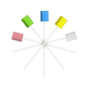 Teqler Standard - מטושים לניקוי פה עם ראש ספוג (100 יח')