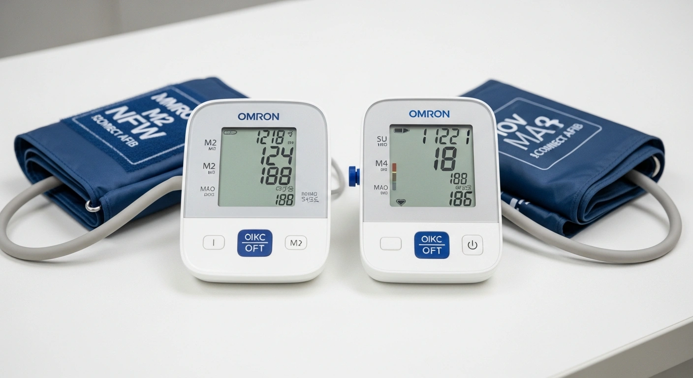 Omron M2 Comfort לעומת Omron M4 Connect AFIB – השוואה מקיפה