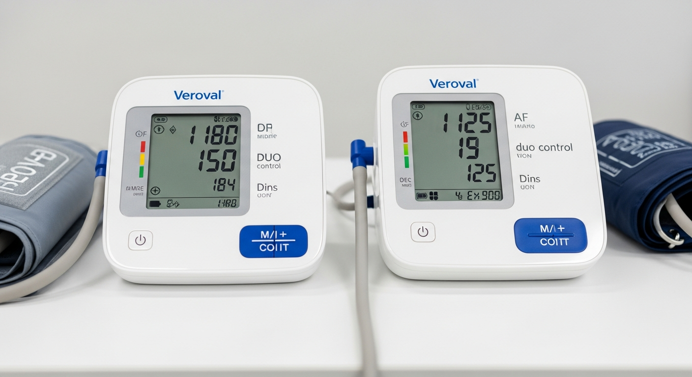 Veroval לעומת Veroval duo control – השוואת מדי Hartmann