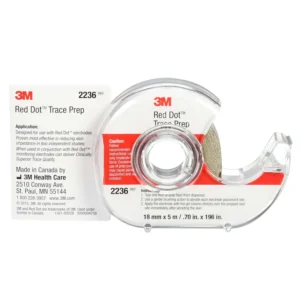 סרט אברזיבי לאק״ג 3M Red Dot - הכנת עור (ECG Prep Tape)