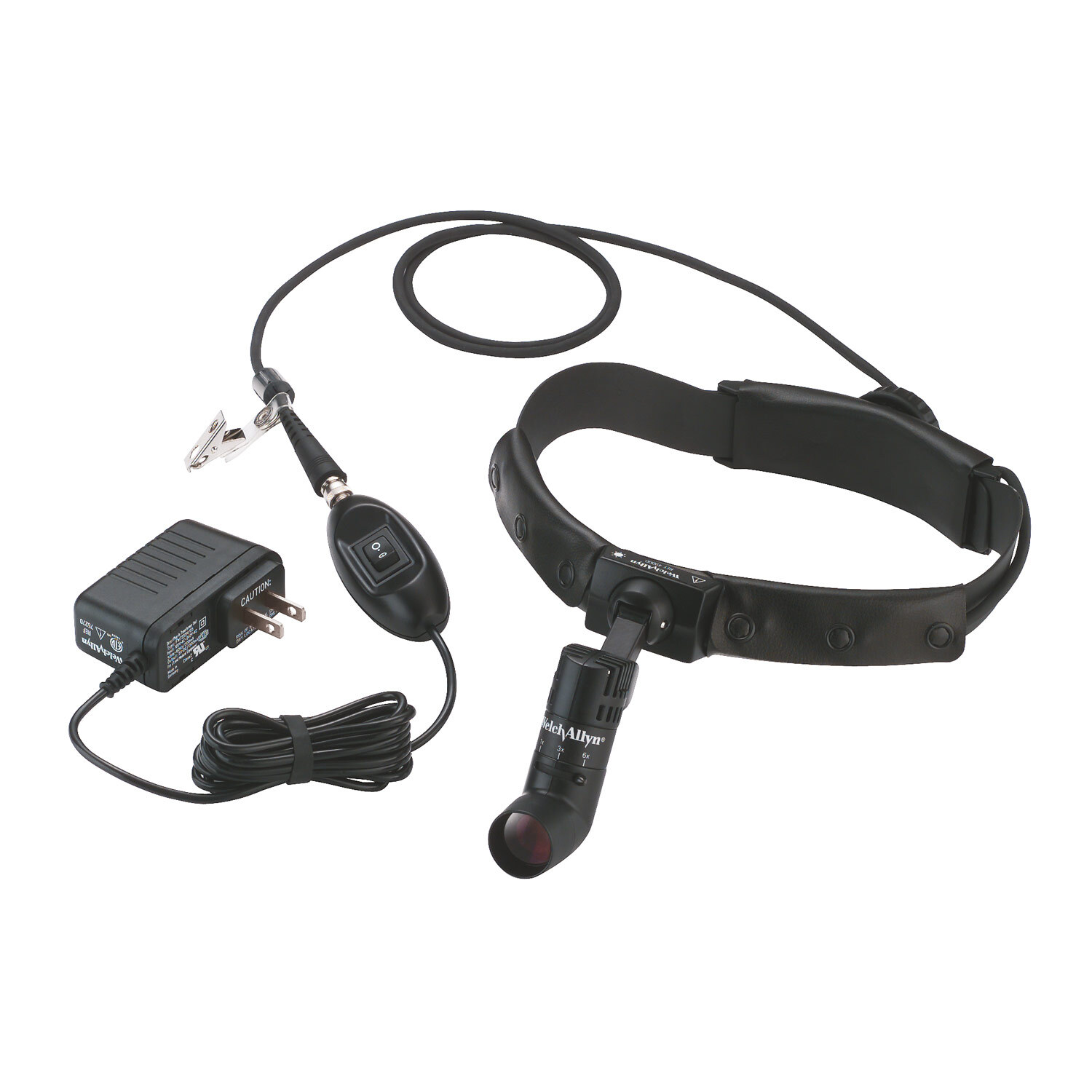סוללה ומטען למנורת ראש LED של Welch Allyn