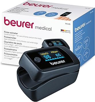 אוקסימטר דופק Beurer PO 45 עם תצוגה צבעונית