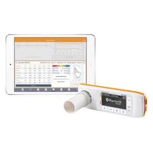 ספירומטר נייד MIR Spirobank II Smart עם אוקסימטר וחיבור USB/Bluetooth