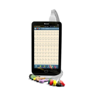 מכשיר אק"ג נייד Biocare iE 10 עם מסך מגע 7 אינץ' וכבל 12 ערוצים