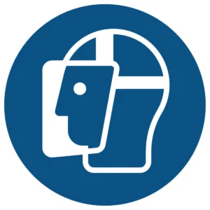 שלט חובה מגן פנים