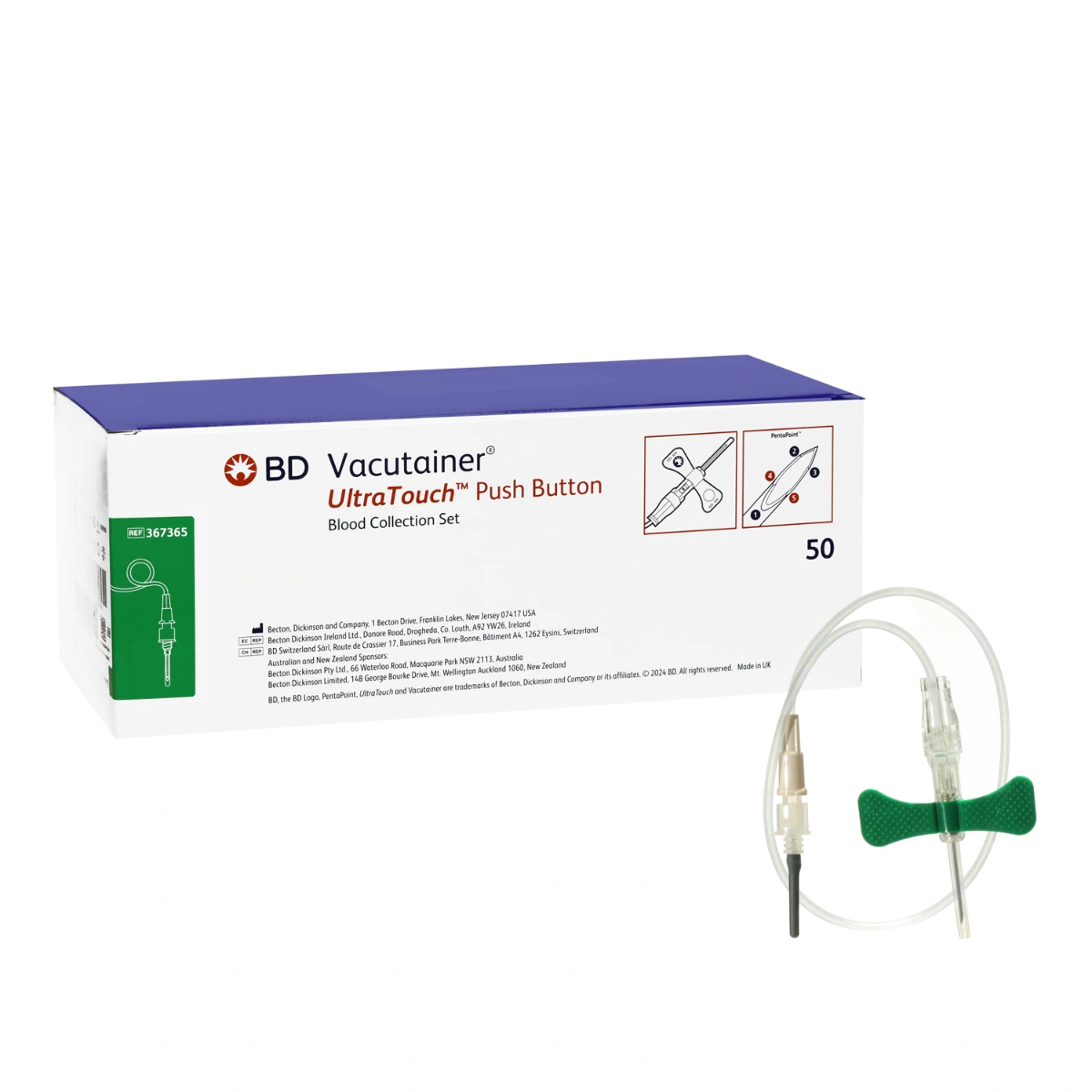 ערכת נטילה BD UltraTouch Push Button