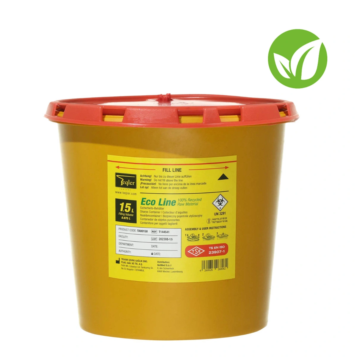 מכל השלכת קנולות Eco Line