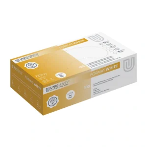 כפפות ניטריל Unigloves Format White